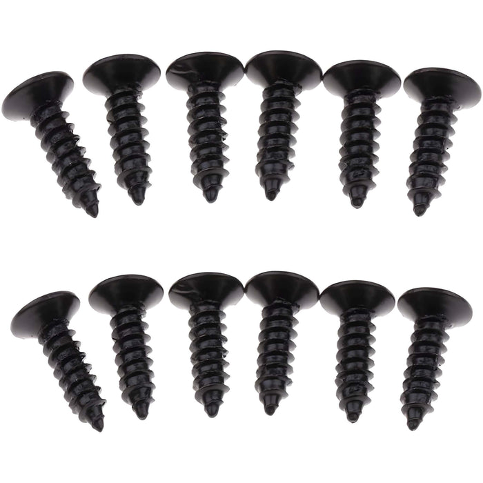 Guitar Man Guitar Parts Guitar Pickguard Screws: Black (pack of 24) TourStock