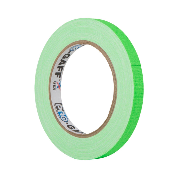 ProGaff Spike Tape Pro-Gaff® Green Fluorescent Spike Tape 12mm TourStock