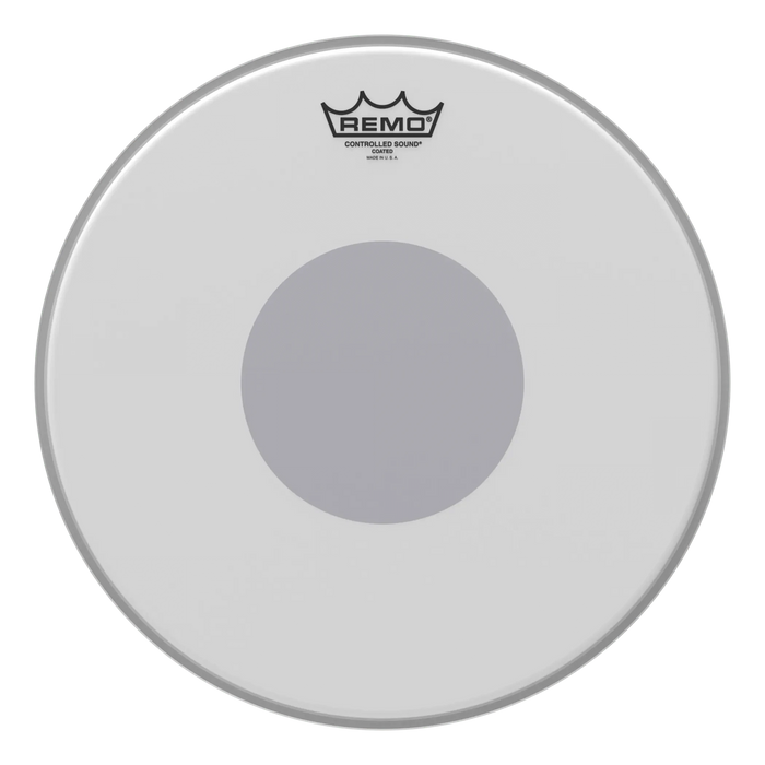 Remo Drum Heads Remo 14" Controlled Sound Black Dot Coated Ambassador Drum Head TourStock