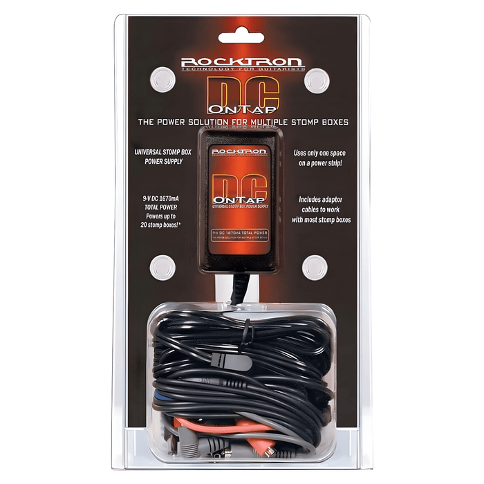 ROCKTRON Power Supplies ROCKTRON DC On Tap 9V Universal Pedal Power Kit TourStock