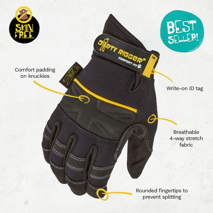 Dirty Rigger - Comfort Fit™ Rigger Glove – Full Fingered