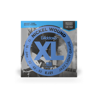D'Addario (12-52) XL Nickel EJ21 Electric Guitar Strings