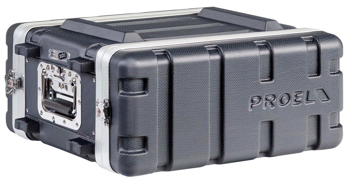 Proel FORCE FOABSR4UM 4U rack case, closed, side view