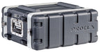 Proel FORCE FOABSR4UM 4U rack case, closed, side view