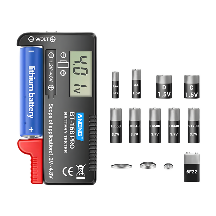 ANENG BT-168 Battery Tester (AA, AAA, 9V, C, D)