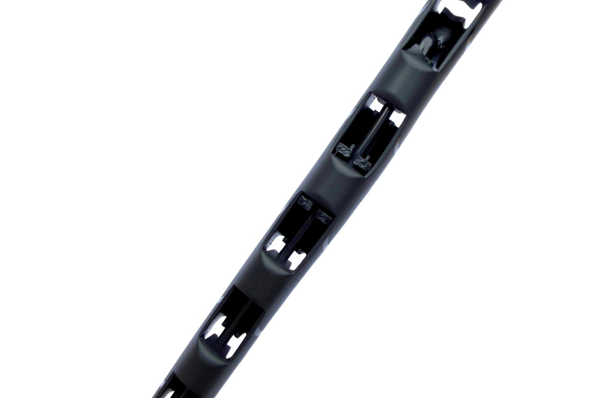 Close-up of a black Viviana RF Whip Antenna Saver on a transmitter whip antenna