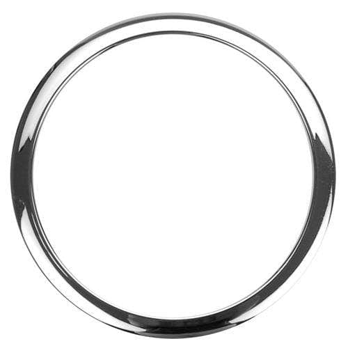 Chrome Bass Drum O's 5in port ring (HC5) shown on its own