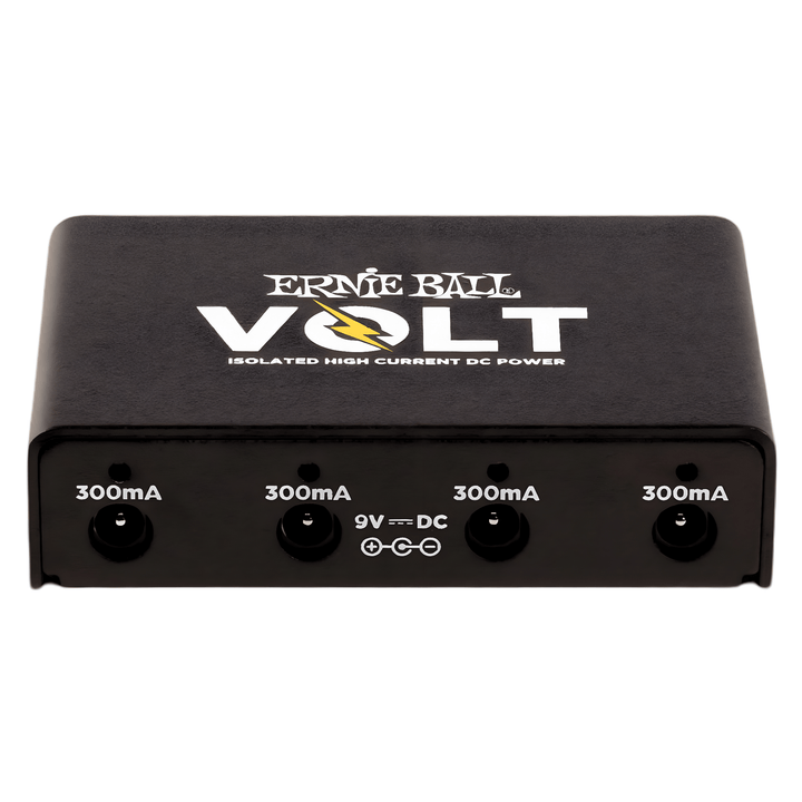 Front panel of the Ernie Ball Volt showing four 9V DC outputs, each marked 300mA