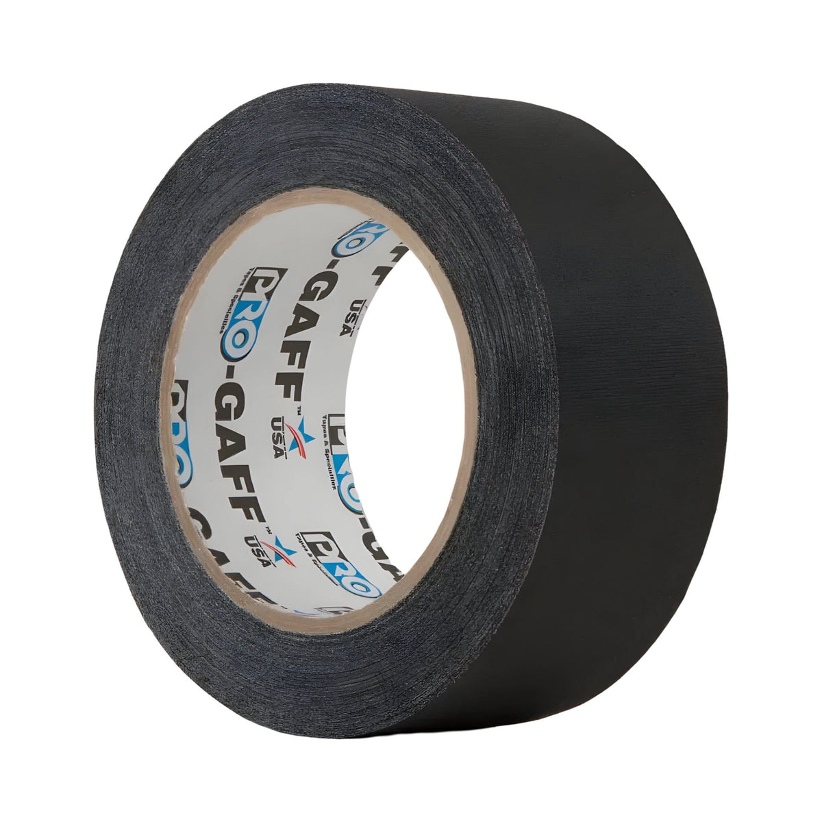 Black Pro-Gaff 48mm gaffer tape roll with Pro-Gaff USA printed core