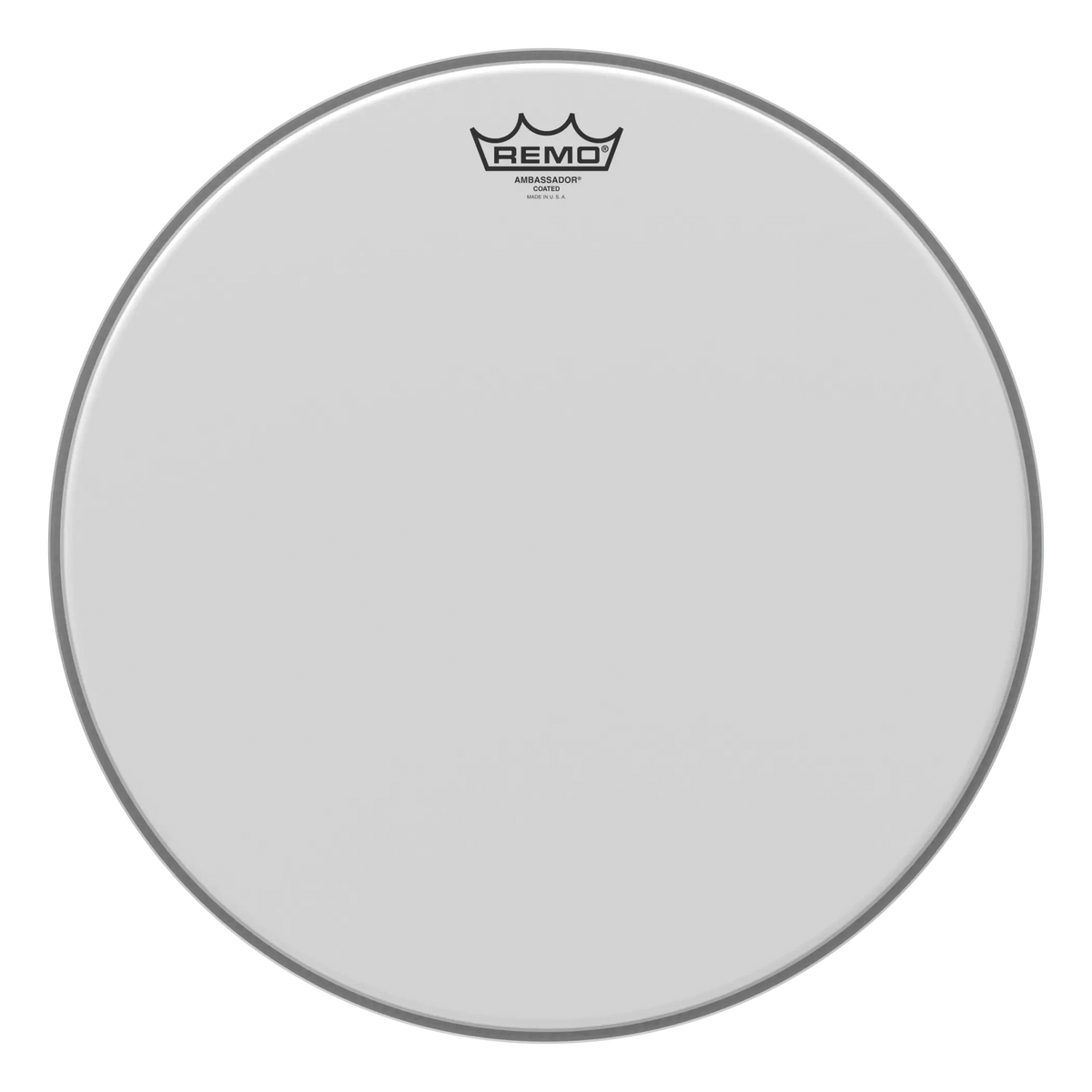 Larger Remo Ambassador Coated drum head, front view