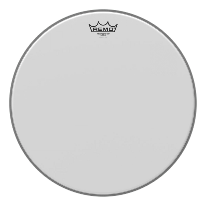 Larger Remo Ambassador Coated drum head, front view
