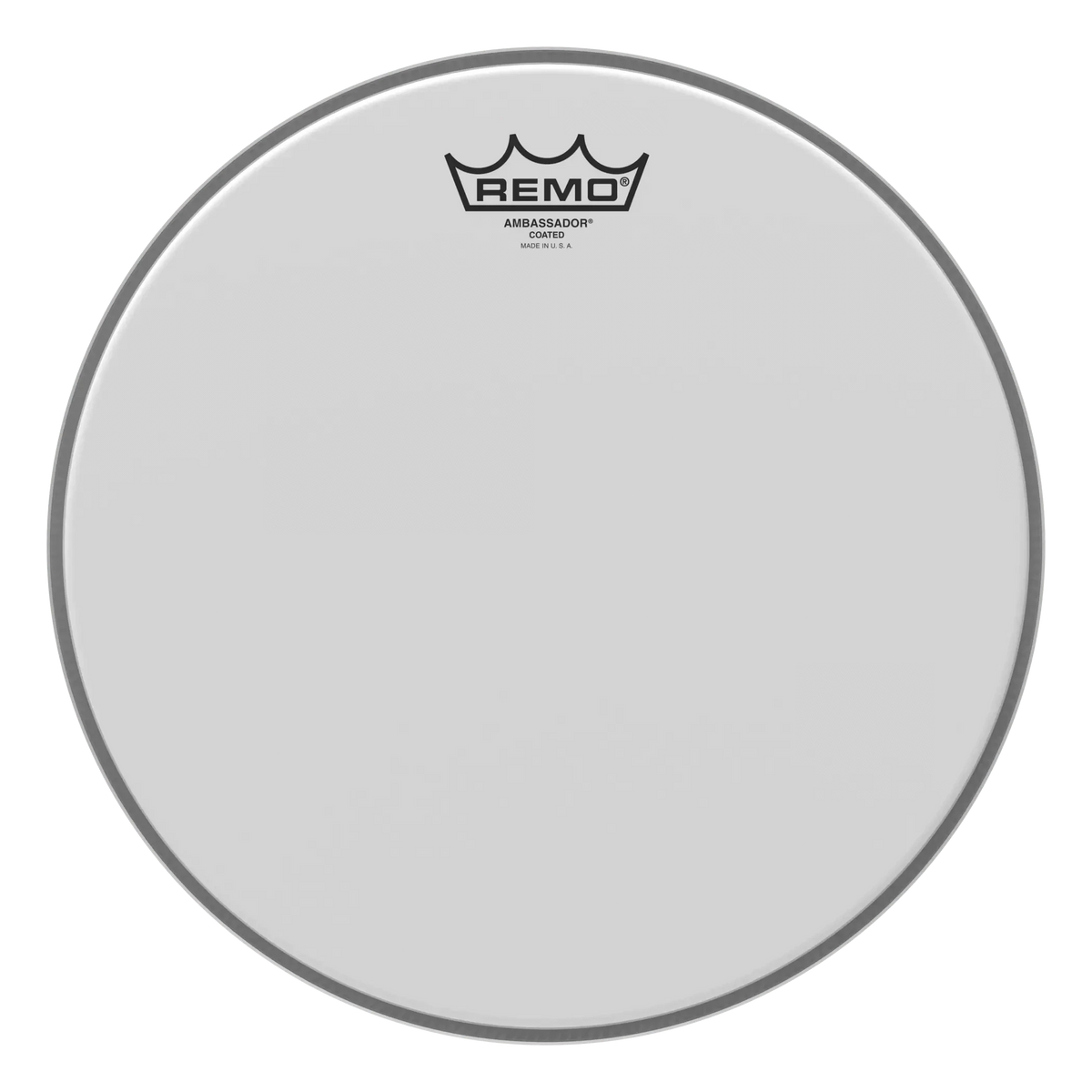 Remo Ambassador Coated tom head, smaller mid size, textured white coating