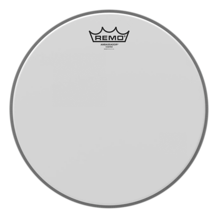 Remo Ambassador Coated tom head, smaller mid size, textured white coating