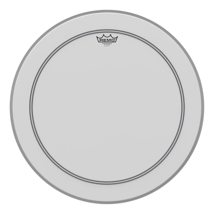 Remo Powerstroke 3 Coated kick drum head, another size, front view
