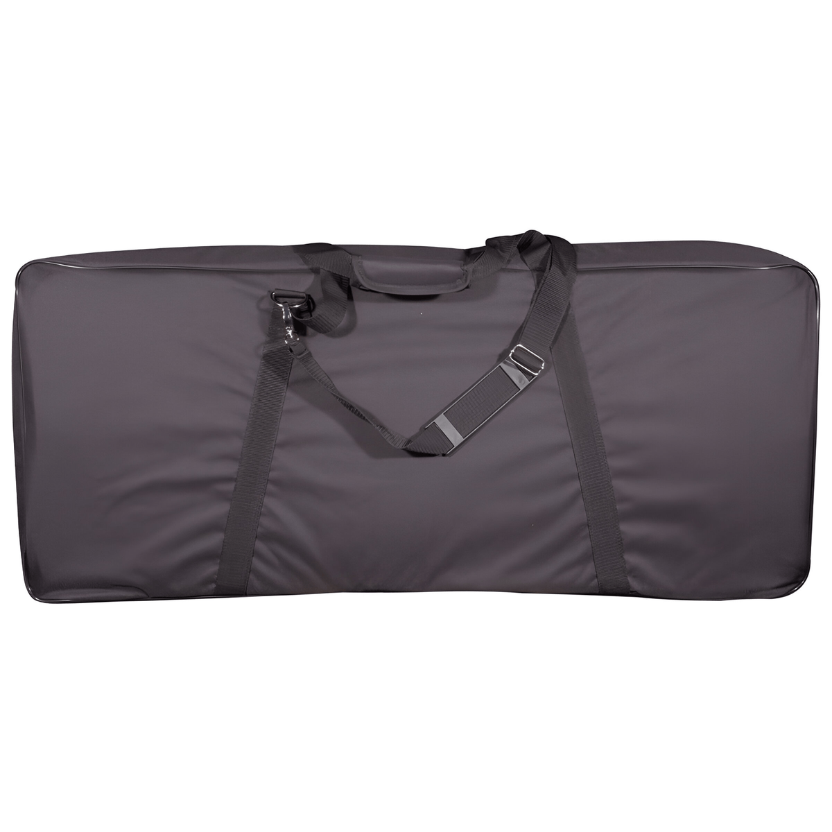 Back of the TGI Transit keyboard bag showing the adjustable shoulder strap and carry handles