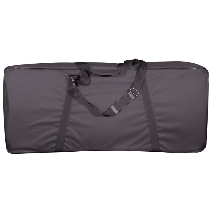 Back of the TGI Transit keyboard bag showing the adjustable shoulder strap and carry handles