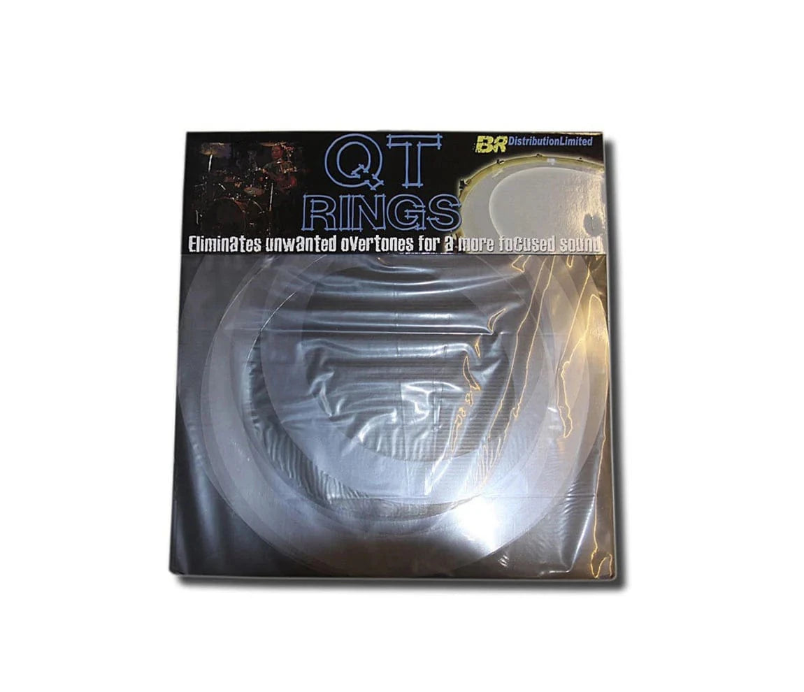 QT Rings fusion set in its printed retail sleeve, with clear overtone control rings visible inside